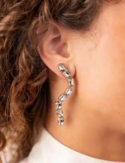 Lott Gioielli Snake Earring - Black