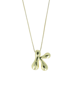 Lott Gioielli Necklace Cartoon Letter K Verstelbaar - Gold