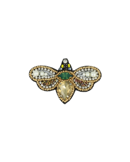 Lott Gioielli Brooch Bee L - Light Brown