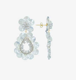 Lott Gioielli Flower Double Drop S/m - Retro Blue