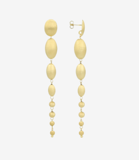 Lott Gioielli Earring Waterfall Of Stones - Gold