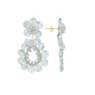 Lott Gioielli Flower Double Drop S/m - Retro Blue